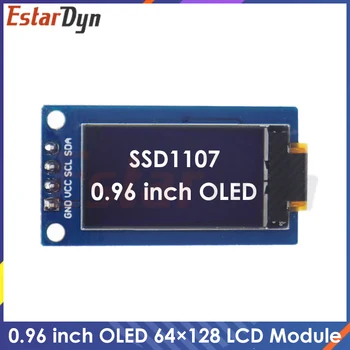  0,96 colio OLED ekranas 64×128 LCD modulis SSD1107 LCD 0,96 colio OLED vertikalaus ekrano modulis, skirtas arduino