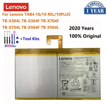  100% Originali L16D2P31 7000mAh baterija skirta Lenovo TAB4 10 REL PLUS TB-X704F TB-X304L TB X304F X704L X504F X504L Batterij Bateria