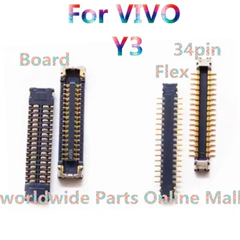  10vnt-100vnt VIVO Y3 LCD ekranas pagrindo pagrindinės plokštės kabelio jungtis sagtis FPC jungtis Borto 