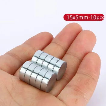  15x5mm Itin stiprūs magnetai NdFeB Neodimis 15mm x 5mm diskinis magnetas Permanent Imán