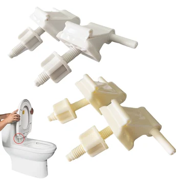  1PCS plastikinis tualetas S-eat vyrių atsarginės dalys Balta prausykla S-eat vyrių komplektas namų vonios kambario aparatūros priedams