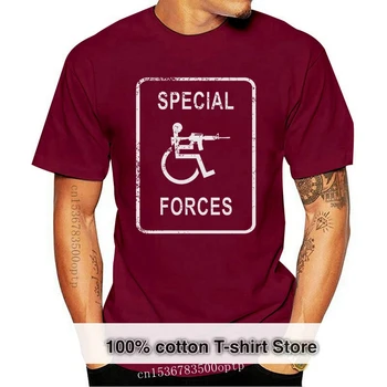  2019 Nauji vasariški šaunūs marškinėliai Armija SPECIALIOSIOS PAJĖGOS Neįgaliųjų plakatiniai marškinėliai! Juokingi marškinėliai