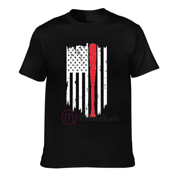  2022 Beisbolas su JAV vėliava Atspausdintas apvaliu kaklu Vyriški marškinėliai Moteriški marškinėliai Hip Hop viršūnės Medvilniniai marškinėliai