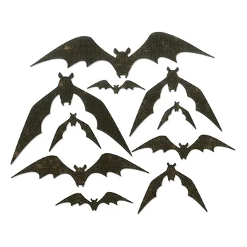  2023 Nauji Helovino šikšnosparnių metalo pjovimo štampai sluoksniuoti ir lizdiniai štampai supjaustyti 