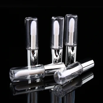  45vnt/Lot Empty Lip Gloss Tubes Transparent Cosmetic Sample Container Beauty Makeup Tool Pasidaryk pats mini lūpų dažų buteliukai 1.2ml