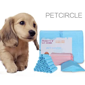  50 PCS Naminių gyvūnėlių vystyklai Nešiojamas šunų tualetas Pee kilimėlis Super sugeriantis naminių gyvūnėlių treniruočių pagalvėlės Lengvi naminių gyvūnėlių reikmenys 45x60mm