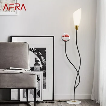  AFRA šiuolaikinės smėlio laikrodžio grindų lempos LED 3 spalvų kūrybiniai standartiniai šviestuvai Dekoras namų svetainei Miegamasis