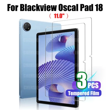  Apsauginis stiklas Blackview Oscal Pad 18 (11 colių) išleistas 2023 m. 9H kietumas HD nuo pirštų atspaudų ekrano grūdintas filmas
