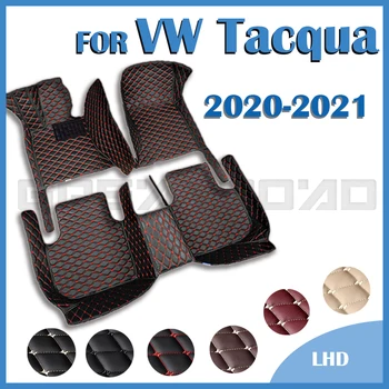  Automobiliniai grindų kilimėliai VW Volkswagen Tacqua 2020 2021 Custom Auto Foot Pads Automobilių kilimų dangčių salono aksesuarai