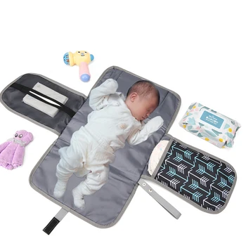  Baby Changing Pad nešiojamas persirengimo kilimėlis kūdikių vystyklų krepšiui arba keičiamam stalo kilimėliui. Vienos rankos vystyklų keitimo bloknotas. Kūdikių dušo dovanos