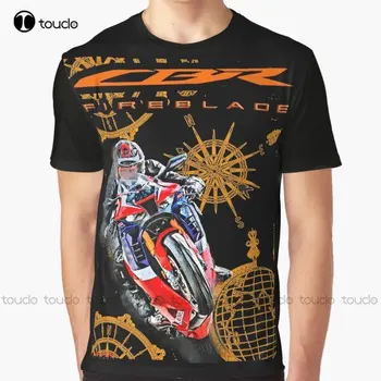  Cbr 1000 Rr R Fireblade Sbk Moto, Motociklai Grafiniai marškinėliai Custom Aldult Teen Unisex Digital Printing Tee Shirts Custom Gift
