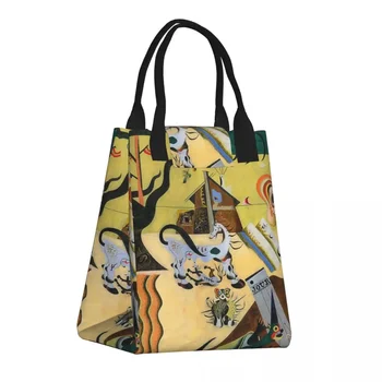  Custom The Tilled Field By Joan Joan Miro Lunch Bag Women Warm Cooler Insulated Lunch Box Kids School Work Food Picnic Tote Bags