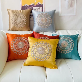  Didelis gėlių pagalvėlės pagalvės užvalkalas, siuvinėjimas, gryna, suaugusiųjų namų sofa, lovos dekoras, nauja, didmeninė prekyba, MF543