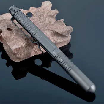  EDC Pilkas nešiojamas taktinis rašiklis Savigynos reikmenys Ginklų apsaugos įrankis Aviacijos aliuminio gelbėjimo įrankis Savisaugos rašiklis