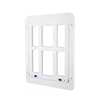  Ekrano durys 13.4inchX17.3inch durys su magnetiniu atvartu užrakinamos šuns durys /durims, langams ir verandai - baltos