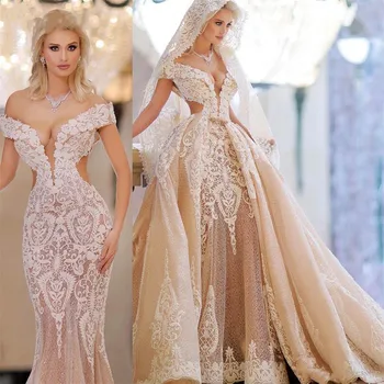  Elegantiška 2024 m. karoliukais nėriniuota prom suknelė vestuvėms Vestidos plius dydis Artimųjų Rytų oficialūs pageant chalatai arabiški vakariniai drabužiai