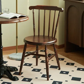  Europos minimalistinės medinės valgomojo kėdės Šiaurės šalių salonas Dizaineris Miegamasis Restorano kėdės Sodas Viešbutis Drabužinė Sillas Baldai