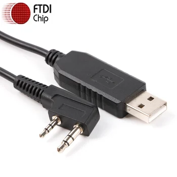  FTDI USB į 2 kontaktų 3,5 mm 2,5 mm stereofoninio garso lizdo programavimo kabelis Baofeng UV-5R BF-888S H777 KENWOOD TK3207 TK3107