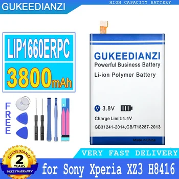  GUKEEDIANZI baterija Sony Xperia, didelės galios baterija, LIP1660ERPC, H8416, H9436, H9493, XZ3, 3800mAh