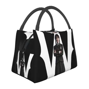  Helovino gotikinis trečiadienis Prideda siaubo komedijos TV izoliuotas pietų krepšys Dauginamas aušintuvas Terminis Bento dėžutė Darbo kelionės