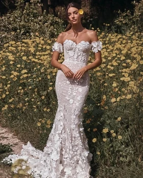  Išskirtinės vestuvinės suknelės Vintažiniai nuotakos chalatai Berankovių nėrinių aplikacijos Chalatai Tiulis Be rankovių Vestidos De Novia 2024