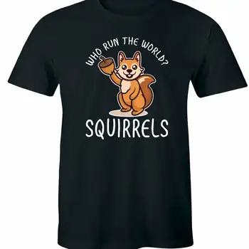  Kas valdo pasaulį Voverės marškinėliai Juokingi gyvūnų voverių mylėtojai