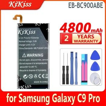 KiKiss baterija EB-BC900ABE 4800mAh skirta Samsung Galaxy C9Pro C9 Pro Duos SM-C9000 SM-C9008 SM-C900F SM-C900Y Bateria