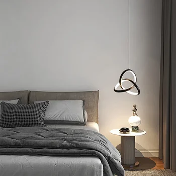  Kūrybiniai LED pakabinami šviestuvai Namų vidaus dekoras miegamajam Naktinis valgomojo stalas Svetainės pakabukas Lempa vedė Lustre