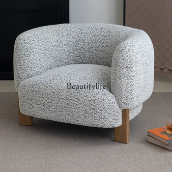  Lazy sofa Single Italian Fabric Chesille Creative Living Room Couch