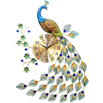  Lianzhuang Europos povas sieninis laikrodis Svetainės laikrodis Kūrybinis modernus dekoratyvinis laikrodis Nutildyti sieninį stalą Kvarcas