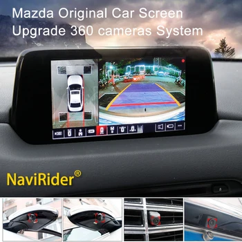  Lietimui jautrus ekranas 360° erdvinis vaizdas Automobilio kamera, skirta Mazda cx5 cx3 cx7 cx4 cx9 rx7 rx8 Atenza Alexa 6D kameros automobilio Android ekranui