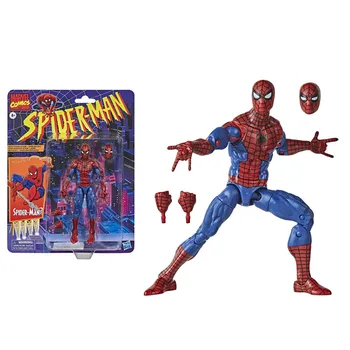  Marvel Keršytojai Super herojus Spiderman veido transplantacija PVC figūrėlė Žmogaus voro veiksmo figūrėlė Kolekcinis modelis Žaislas 14cm