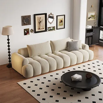  Medžiaginės kampinės sofos Svetainė Moderni atlošiama daugiafunkcinė sofa Prabangus dizainas Canape salonas de luxe Namų dekoravimas
