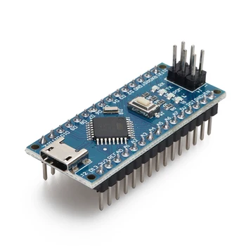  Micro USB Nano 3.0 Arduino programavimui su įkrovos įkrovikliu suderinamas nano valdiklis CH340 USB tvarkyklė 16Mhz ATMEGA328P lituotas