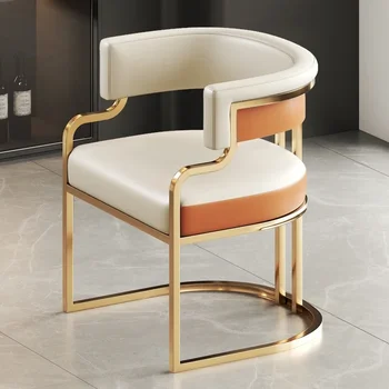  Modernios prabangios valgomojo kėdės Šiaurietiškos grindys Minimalistinis atpalaiduojantis restoranas Valgomojo kėdės Makiažas Muebles De La Sala kambario baldai