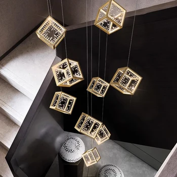  Modernūs namų dekoro LED žibintai pakabinami šviestuvai laiptams Šviestuvai svetainei pakabinamas šviestuvas patalpų apšvietimas