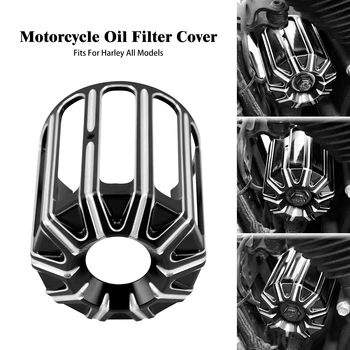  Motociklų CNC alyvos filtro pjovimo dangtelio dekoratyvinė dangtelio apdaila Harley Softail Touring Sportster XL1200X keturiasdešimt aštuoni geležiniai 883 1200