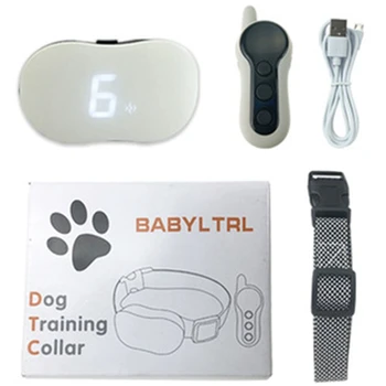  naminių šunų apsaugos nuo žievės įtaisas USB elektrinis ultragarsinis šunų dresūros antkaklis šuo nustoja loti vibracija Anti žievės antkaklis
