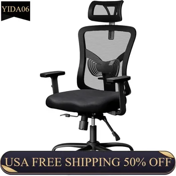  NOBLEWELL biuro kėdė, stalo kėdė su 2'' reguliuojama juosmens atrama, galvos atrama, 2D porankis, ergonomiškas biuro kėdės atlošas
