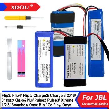  Original XDOU baterija JBL įkrovimui Flip Pulse Xtreme Boombox 1 2 3 4 5 Harman Kardon Go Play Onyx Mini garsiakalbis Bateria