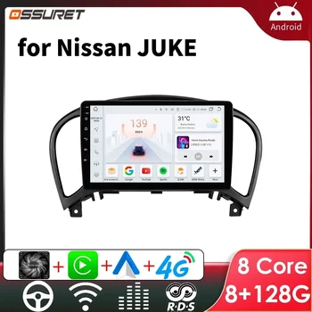  OSSURET Automobilinis radijas Android skirtas Nissan JUKE 2010-2014 stereofoninis radijas Carplay Multimedia Auto Video Audio GPS grotuvas RDS 2DIN ekranas