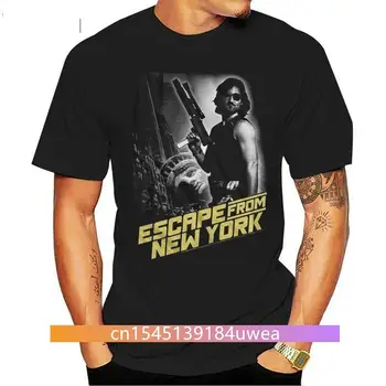  Pabėgimas nuo Niujorko vyriškų marškinėlių filmo sm - 5xl Naujas 1997 Escape Black Cotton vyriški marškinėliai trumpomis rankovėmis
