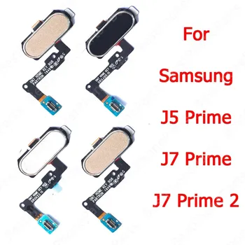  Pagrindinis mygtukas Samsung Galaxy J7 Prime 2 J5 G570 G610 G611 Pirštų atspaudų skaitytuvas Pirštų atspaudų jutiklis Flex Cable atsarginės dalys