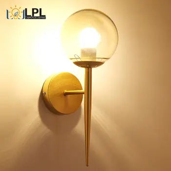  Paprasta moderni molekulinė sferinė sieninė lempa auksinė juoda miegamojo naktinė lempa kūrybiškas šiaurietiškas sieninis šviestuvas naujas modelis