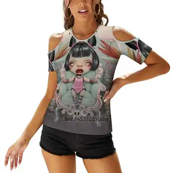  Party Fashion Print marškinėliai Moteriški Ladies Girls marškinėliai Harajuku trumpomis rankovėmis Tops & Tees Lėlė Balionas Gėlės Gamta Mada