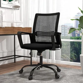  PEOM LIFE biuro kėdė, 21D x 18W x 35H in, Juoda