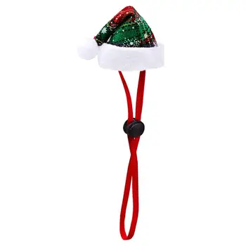  Pet Cat Dog Christmas Hat Funny Cute Costume Adjustable Cord Pet Hat for Small Dogs Festival Costumes Accessories