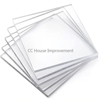  Plotis 50mm skaidrus akrilo lakštas Skaidri plastikinė plokštė paveikslų rėmų stiklo pakeitimui Projekto ekrano dažymas