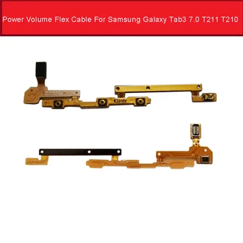  Power Volume Side Button Flex Cable for Samsung Galaxy Tab3 7.0 T211 T210 Volume On/Off Power Button Side keyboards Replacement
