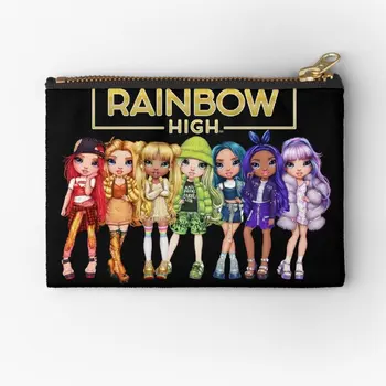  Rainbow High Pagrindiniai veikėjai ir logotipas Užtrauktuko maišeliai Pakuotė Moteriški pagrindiniai apatiniai drabužiai Laikymo krepšys Pinigai Kelnaitės Kojinės Maži vyrai